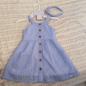Tahari  littler girl dress and headband